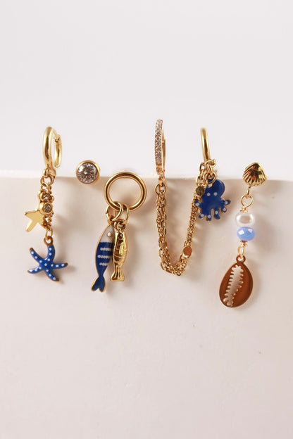 Set 6 Orecchini SeaLife
