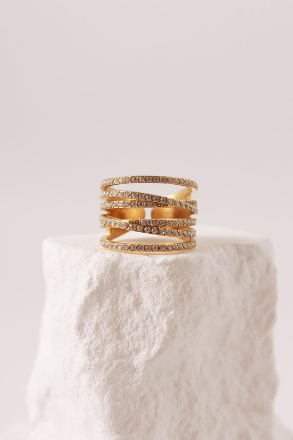 Anello Sparkling Cross