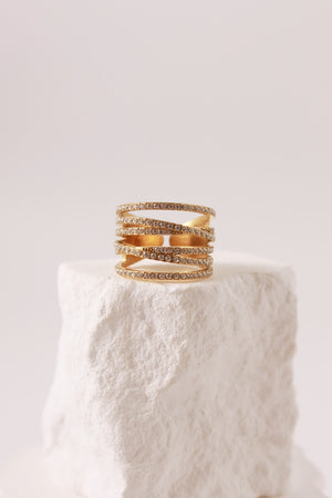 Anello Sparkling Cross