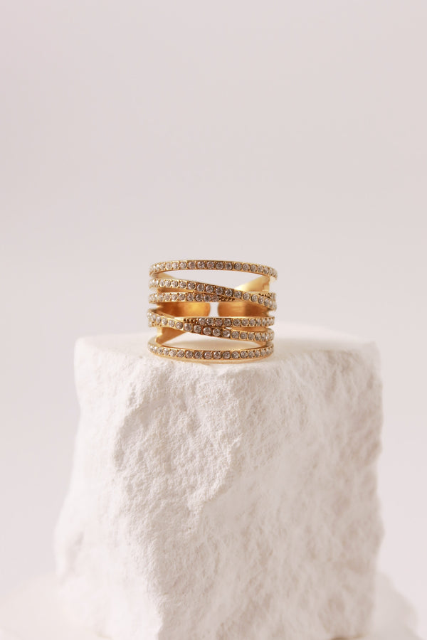 Anello Sparkling Cross