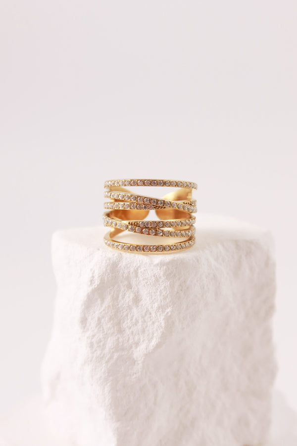 Anello Sparkling Cross