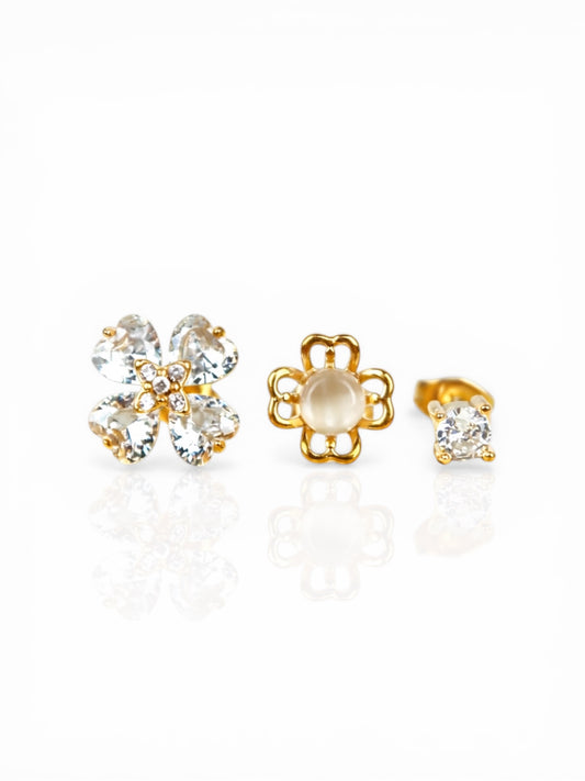 Set 3 Orecchini Bloom