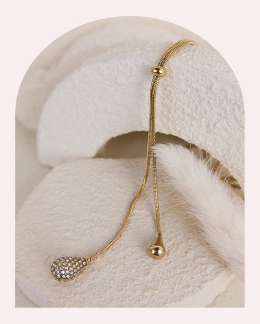 Collana Saliscendi Sparkling Teardrop