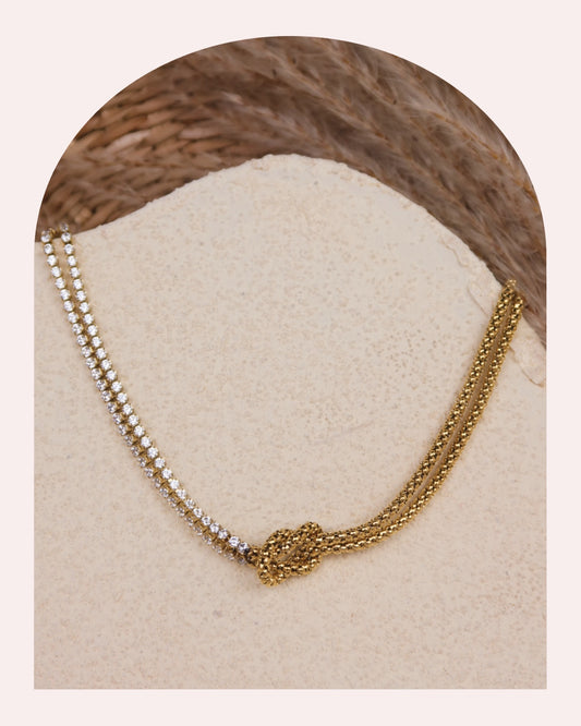 Collana Sparkling Knot