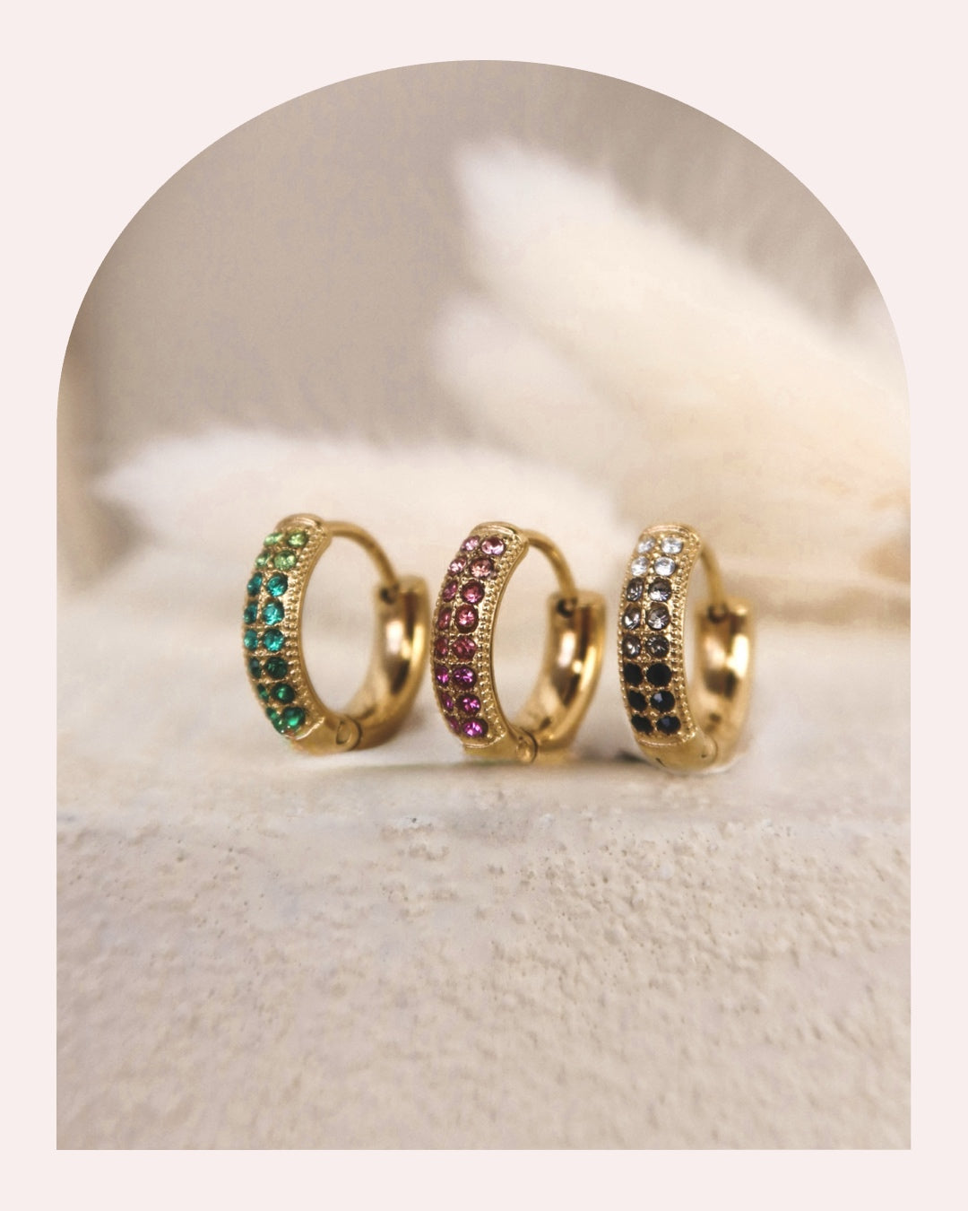 Orecchino Singolo Zirconi Color