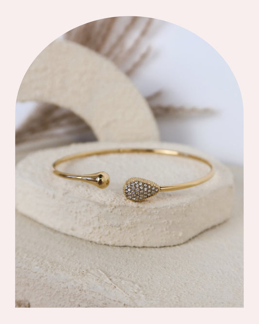 Bracciale Rigido Sparkling Teardrops