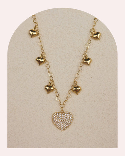 Collana Sonaglio Cuori