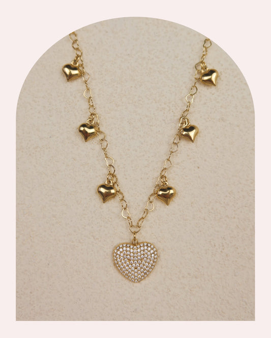 Collana Sonaglio Cuori