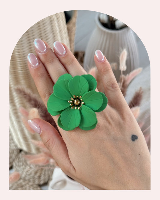 Anello Camelia Green