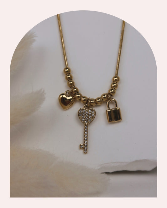 Collana Chiave Del Cuore
