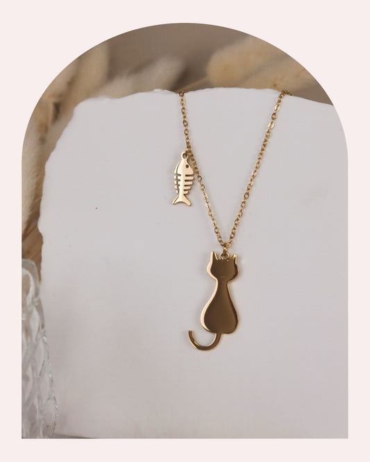 Collana Gattino Personalizzabile