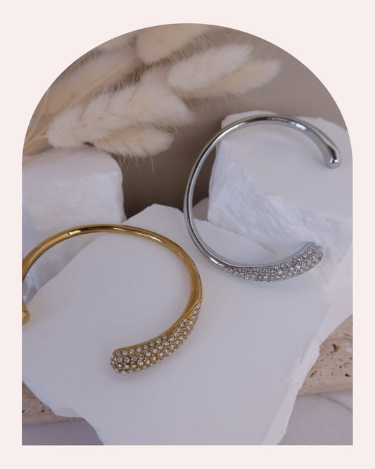Bracciale Rigido Strass