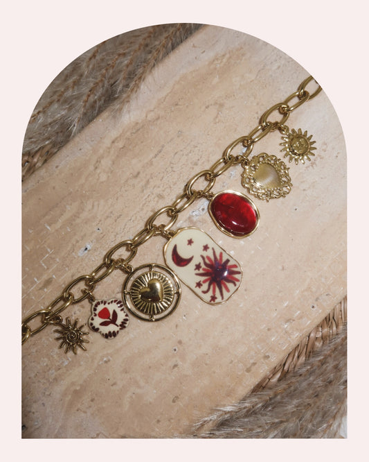 Collana Gipsy Bordeaux