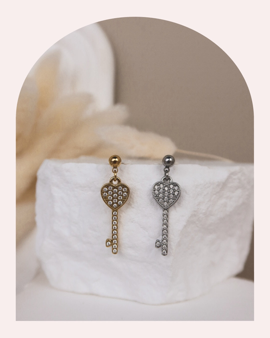 Orecchino Singolo Chiave Del Cuore