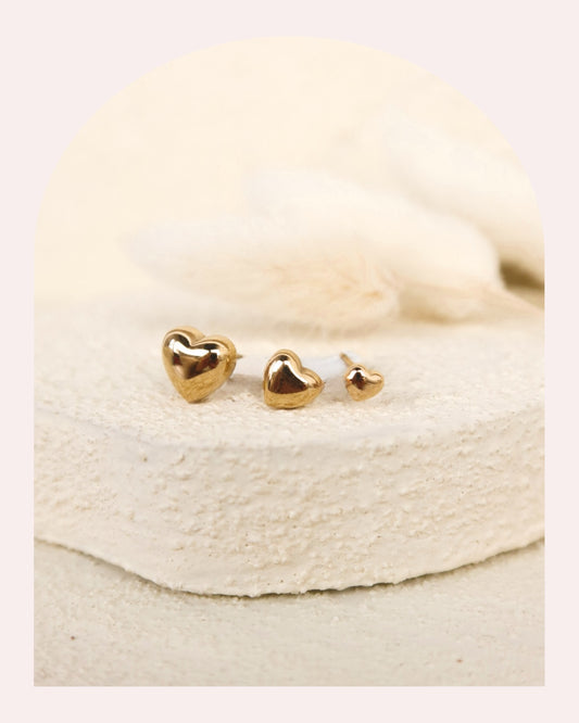 Set 3 Orecchini Cuori