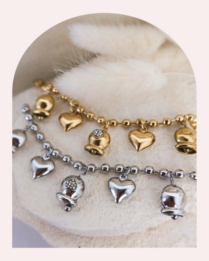 Bracciale Sonaglio Cuore Din Don