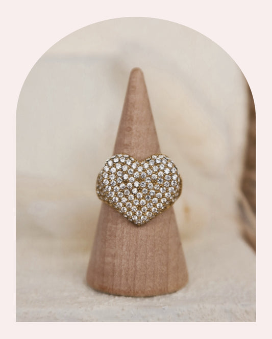 Anello Glitter Heart