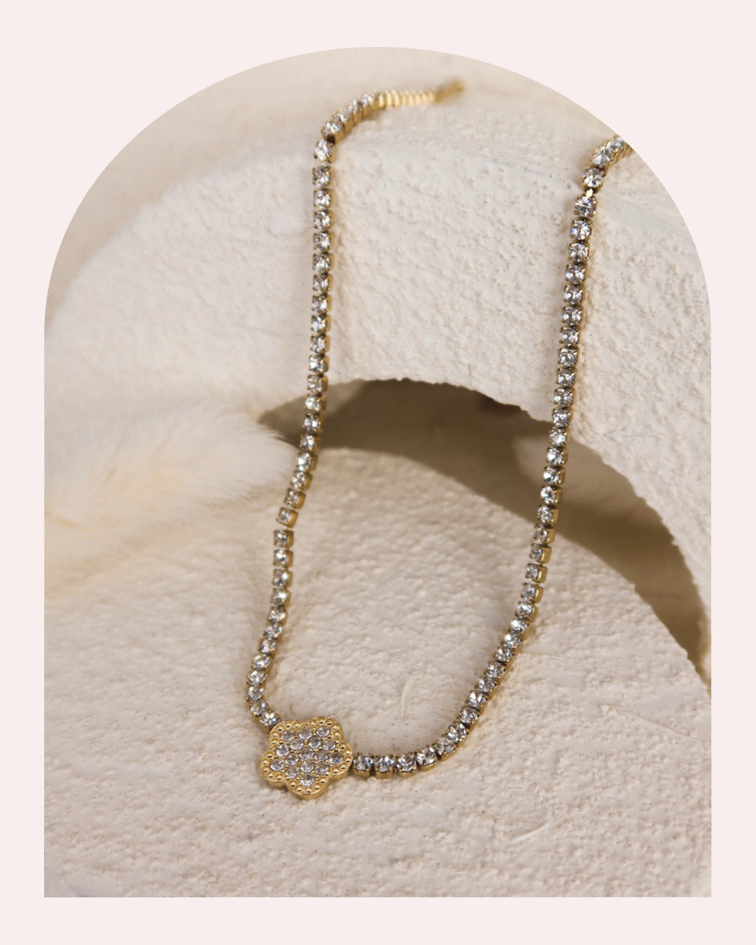 Collana Tennis Flower