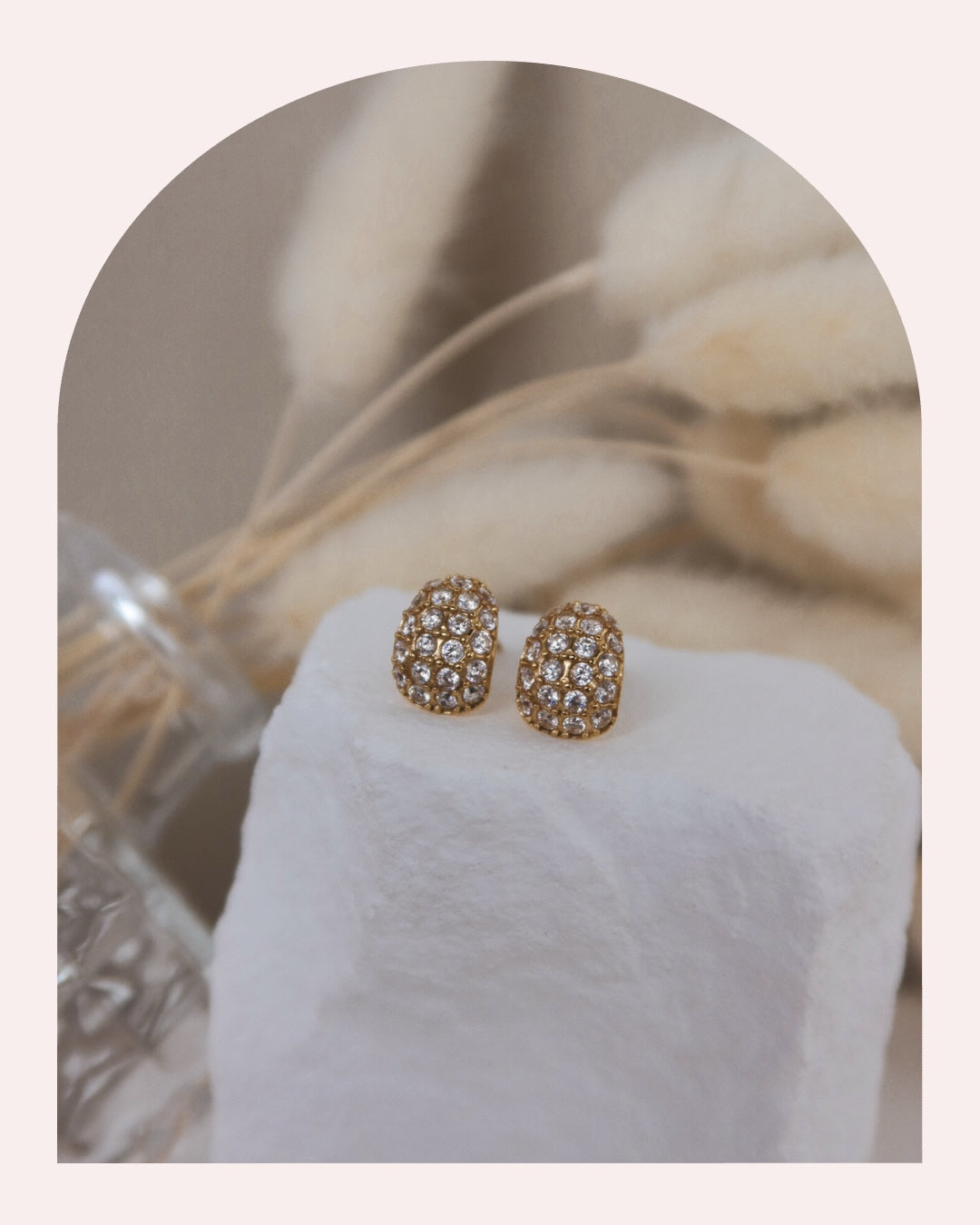 Orecchino Singolo Glassy Oval