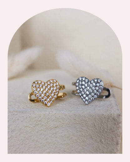 Earcuff Glitter Heart