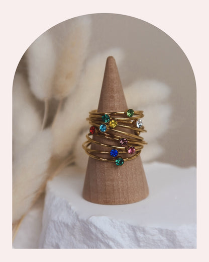Anello Fedina Arcobaleno