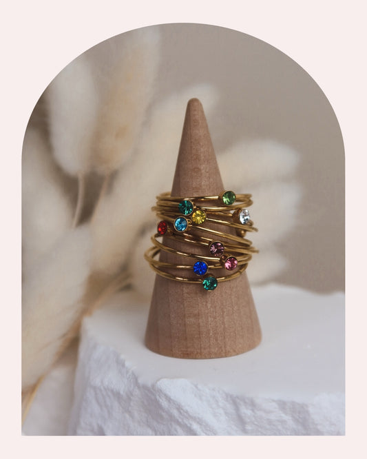 Anello Fedina Arcobaleno