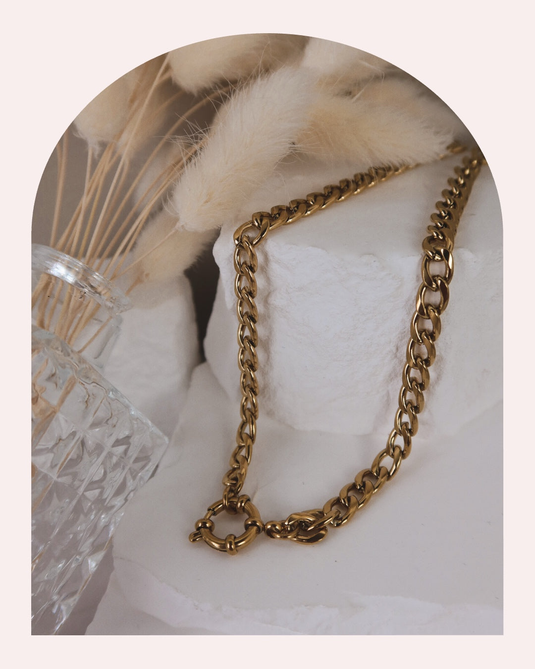 Collana Grumetta con Moschettone