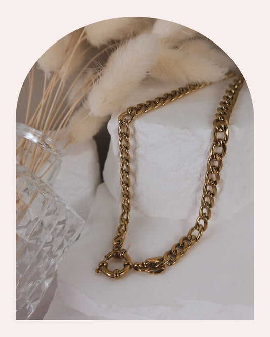 Collana Grumetta con Moschettone