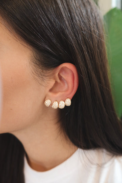 Orecchino Singolo Glassy Oval