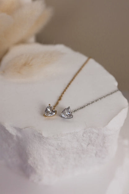 Saliscendi Singolo Cuore Zirconi