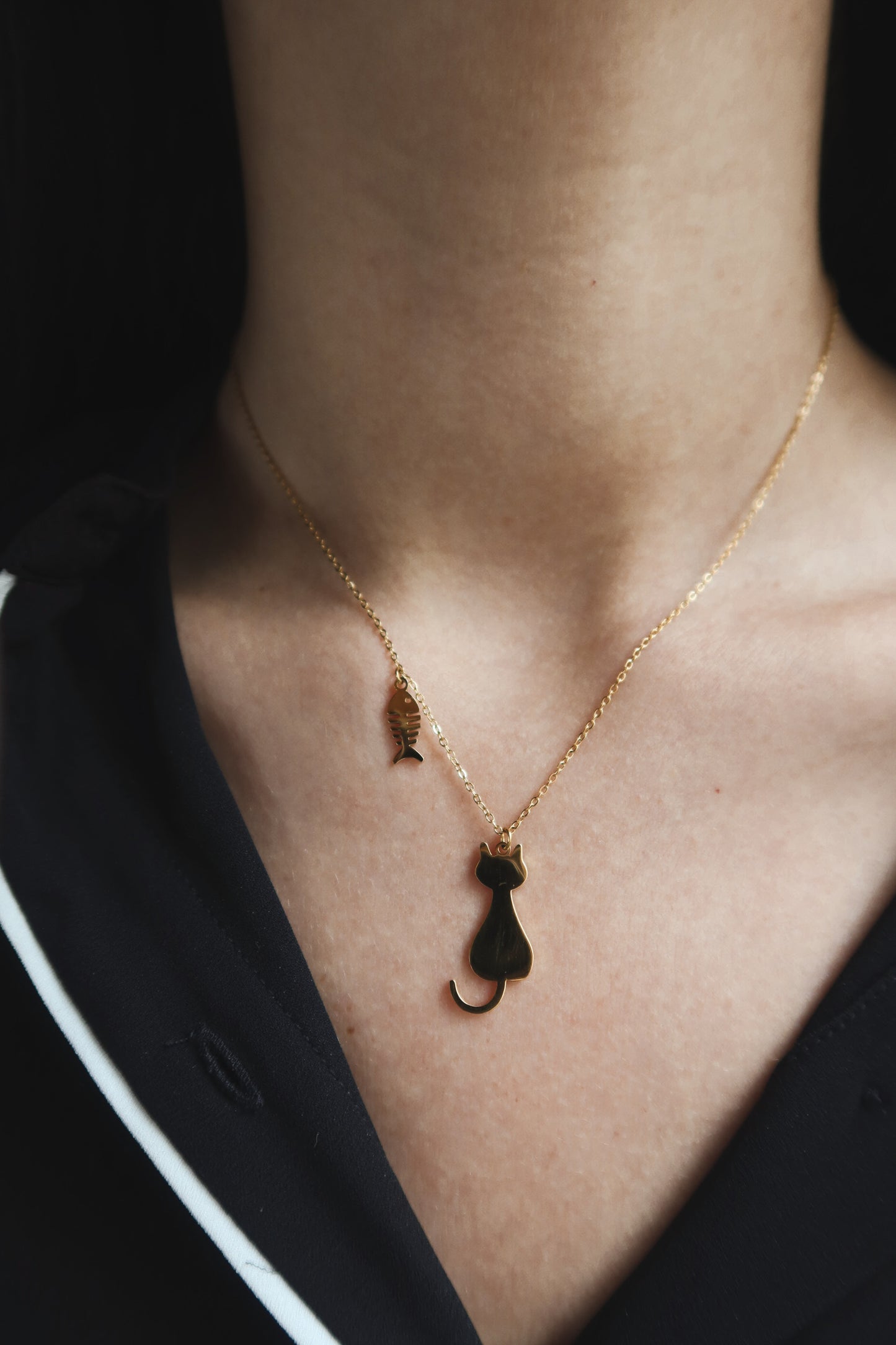 Collana Gattino Personalizzabile