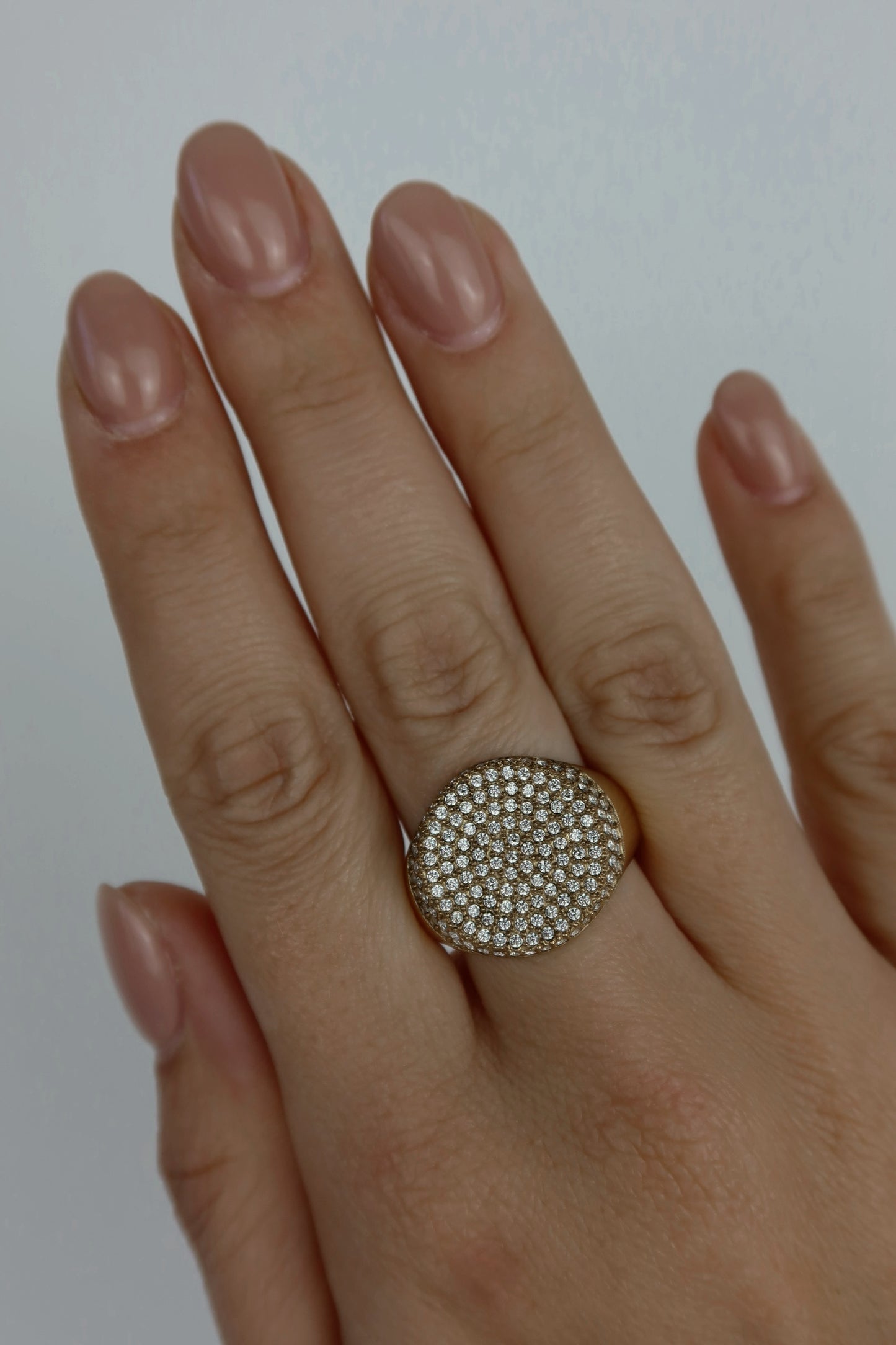 Anello Glitter Round