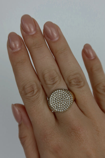 Anello Glitter Round