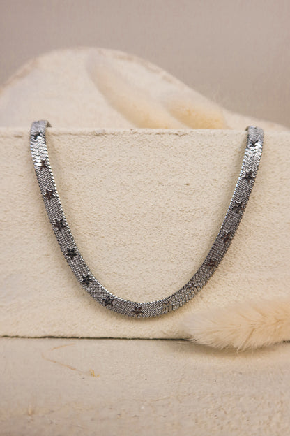 Collana Snake Piatta Stelle