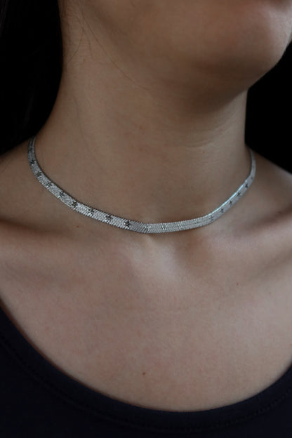 Collana Snake Piatta Stelle