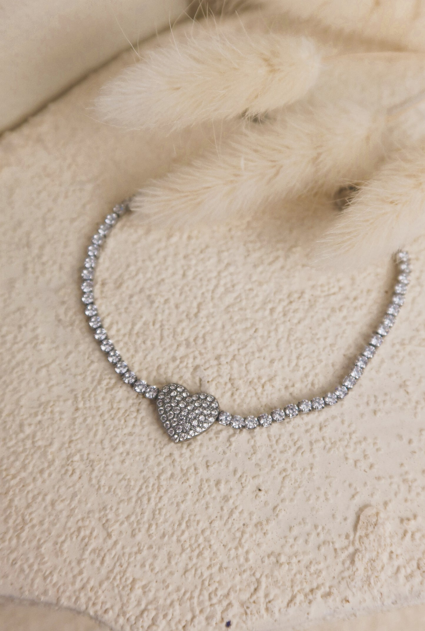 Bracciale Tennis Cuore con Cursore