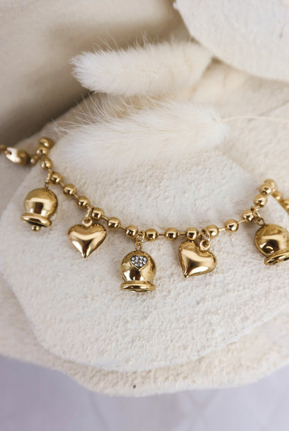 Bracciale Sonaglio Cuore Din Don