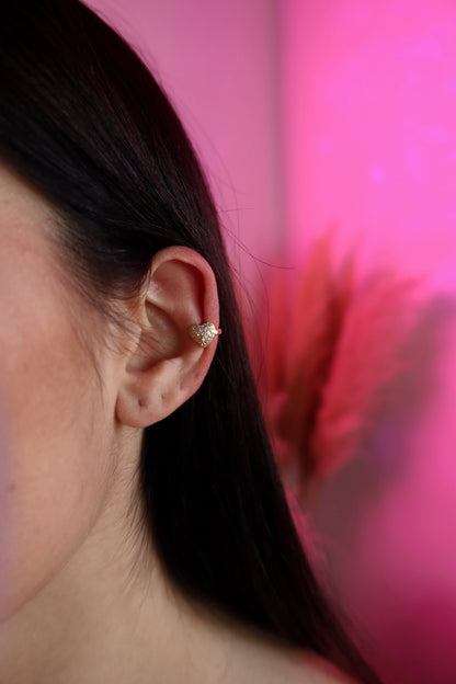 Earcuff Cuore Pavè