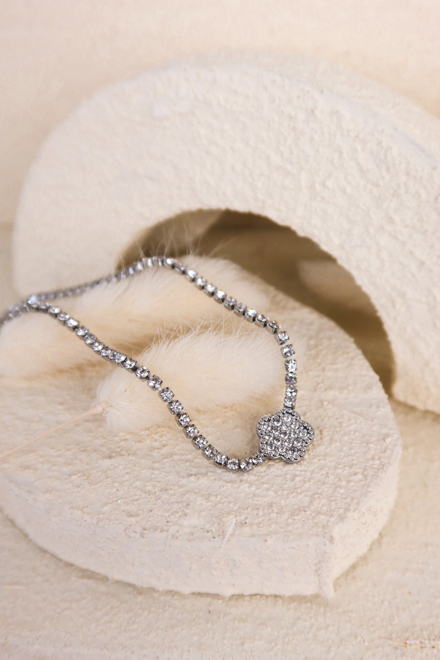 Collana Tennis Flower