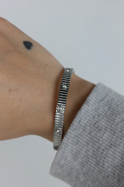 Bracciale Rigido Eternity Plissé