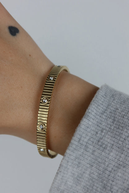 Bracciale Rigido Eternity Plissé