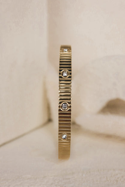 Bracciale Rigido Eternity Plissé