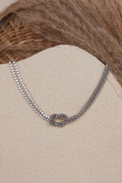 Collana Sparkling Knot