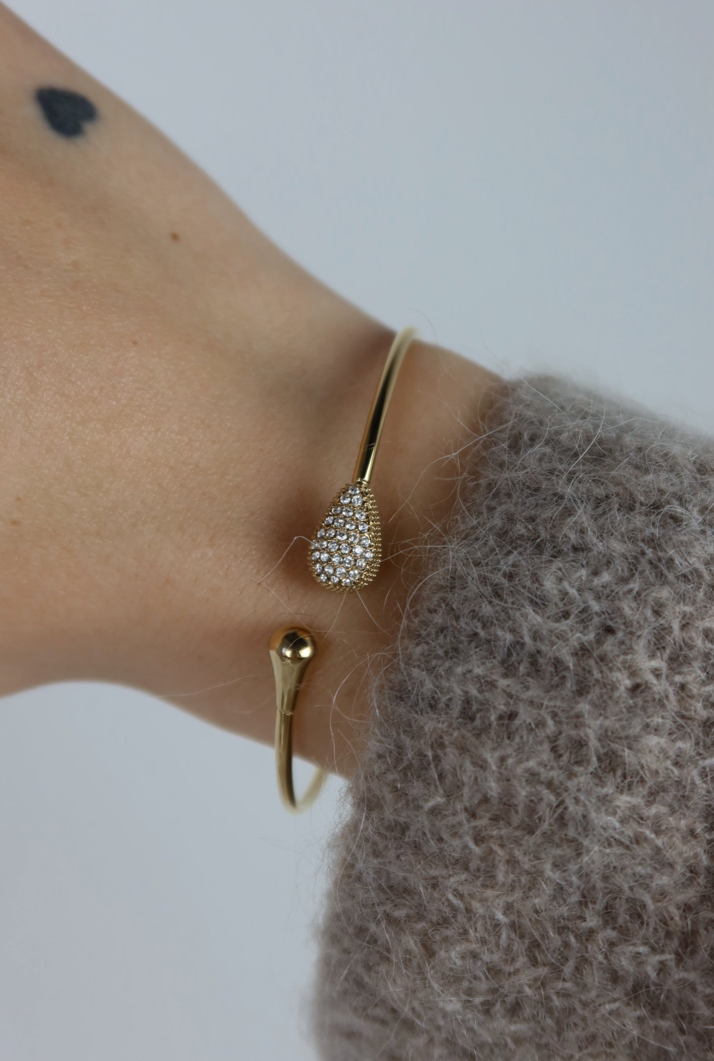 Bracciale Rigido Sparkling Teardrops